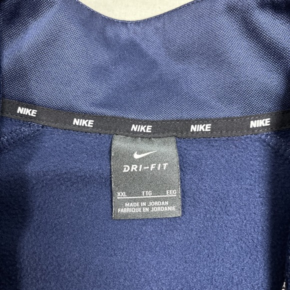 Nike Dri-Fit Big 12 Conference Mens 1/4 Zip Long Sleeve Pullover Jacket Navy 2XL - Picture 16 of 16